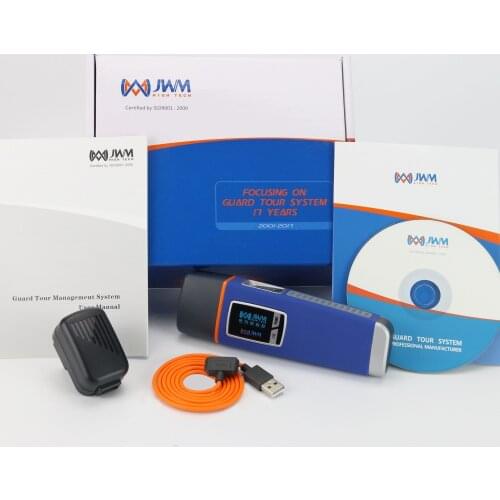JWM Finger Print Guard Tour System, Waterproof and Dustproof, Patrol at Night with Flashligt Patrol Reader