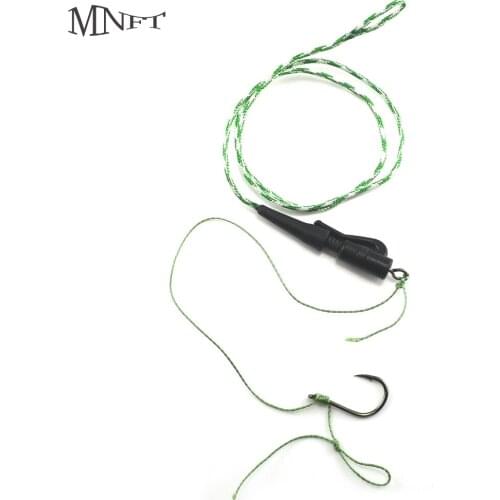 MNFT 2 Set 6 Sizes Hand Made Braided Line Carp Hair Rigs Heavy Dury Lead Clips Hook Carp Fishing Accessories