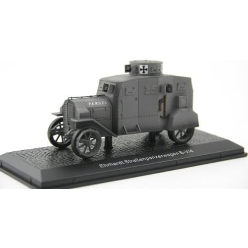 1/43 Ehrhardt Strabenpanzerwagen E-V/4 WWI Military Vehicle Grey Diecast Model