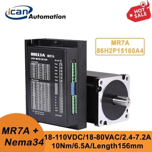 ICAN 10Nm 6.5A 151mm Stepper Motor Nema34 Stepper Motor Kit