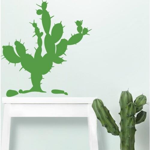 NEW Cactus Wall Sticker Pvc Wall Stickers Wall Art Wall Paper For Baby Kids Rooms Decor Waterproof Wall Art Decal