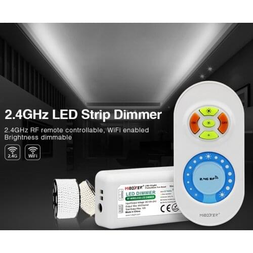 New FUT021 2.4GHz LED Strip Dimmer Single color DC12V-24V 10A RF smart LED brightness dimming led strip touch controller remote
