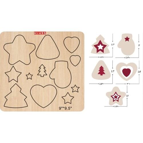 Christmas Decorative pendant new dies for 2019 die cut wooden dies
