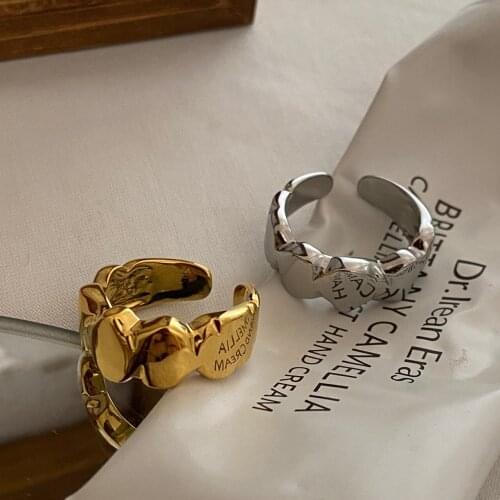 Opening adjustable ring personality female ins trendy cool retro niche design cold Korean version simplicity