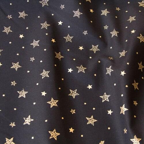 Half-Meter Japanese Bronzed Cotton Fabric DIY Patchwork Fabrics Textile Quilting Cloth Fabric for sewing STAR D
