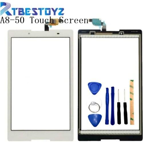 RTBESTOYZ New For Lenovo Tab 2 A8-50 A8-50F A8-50LC Tablet PC Touch Screen Glass Digitizer Parts Free Tools