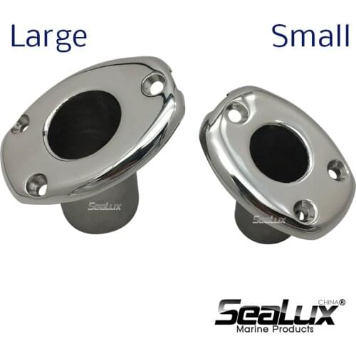 Sealux Marine Grade Stainless Steel 316 Deck Flush Base Flag Socket two sizes for Boat Yacht Fishing Accessory