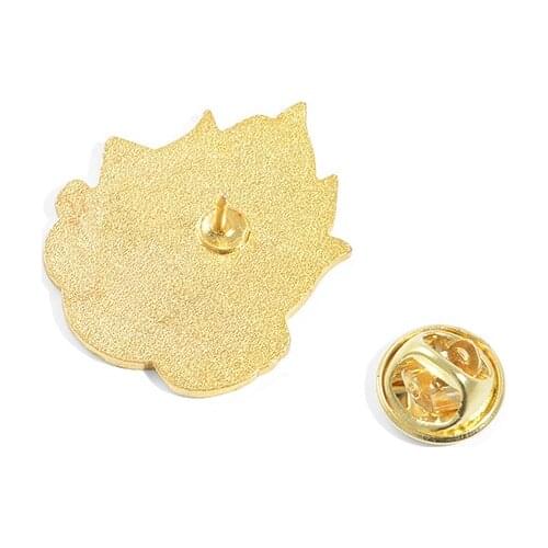 Animal fire spirit cute Brooch New Fashion design Cartoon Enamel Pin women brooches bag badge gift