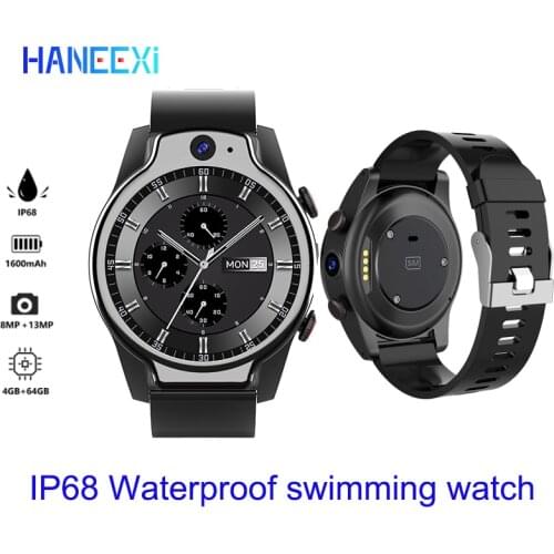 Newest 4G Global SIM card Smart Watch Phone 64GB dual HD Camera 13MP bluetooth Smartwatch WIFI GPS IP68 Waterproof diving watch