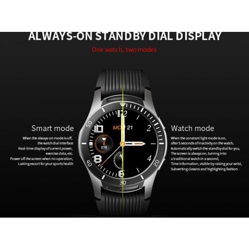 Zsx Gt106 Hot Champion Smartwatch With Round Smart Watch Sport Heart Rate Mechanical Botton Standby Dial Smart Watch