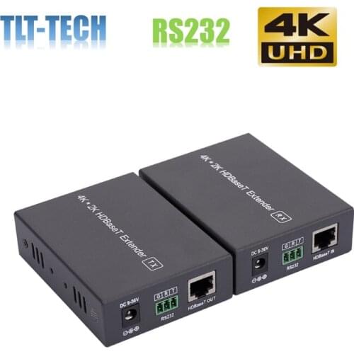 TLT-TECH 4K HDMI extender hd base t 70m with Bi-rectional IR and RS232 POC