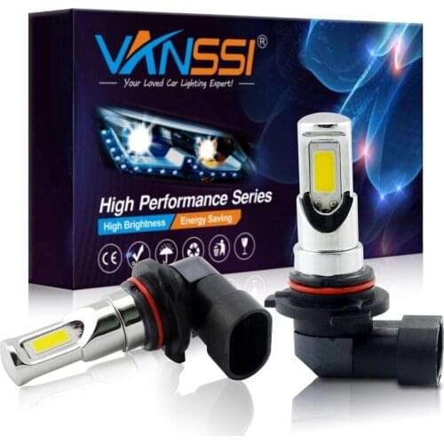 VANSSI 2pcs 9005 HB3 Car LED Fog Lamp 1300 lumen 48-EX COB Chipsets For Auto Fog Light Bulbs 3000k Golden Yellow/6000K White