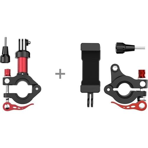 Bicycle Mobile Phone Holder Action Camera Rear Seat Clip Clamp for GoPro 9 series/ Osmo Action/ Osmo Pocket For lnsta360 series