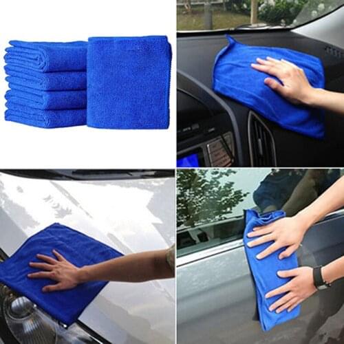 5Pcs Absorbent Microfiber Towel Car Home Kitchen Washing Cleaning Clean Wash Cloth Home Clean High Quality Car Accessories