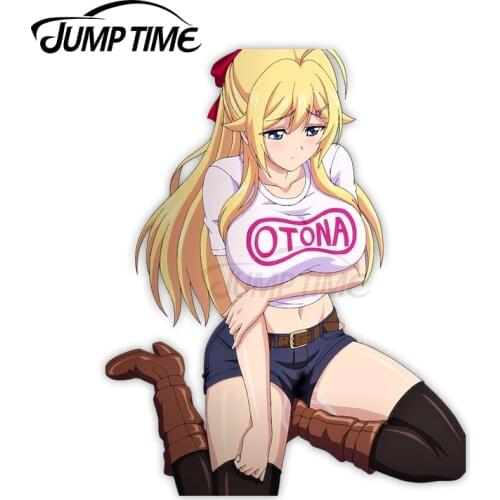 Jump Time 13 x 10.8cm For Mankitsu Happening Mitsuki Otona Car Stickers Cartoon Vinyl Decal Car Accessories Suitable for VAN RV