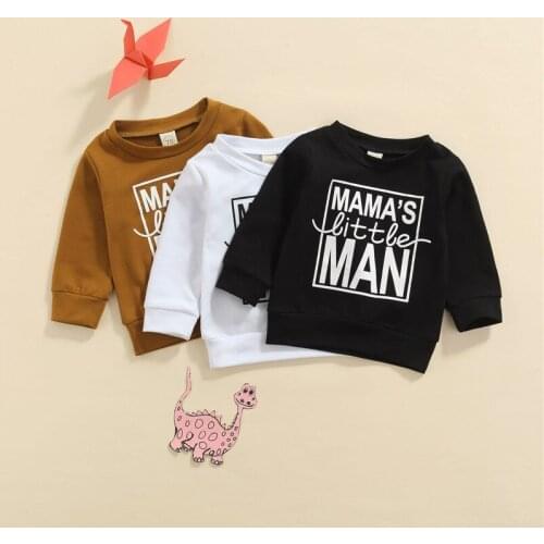 0-3Y Autumn Fashion Baby Kids Boys Girls Clothes Letter Print Long Sleeve Sweatshirts Childrens Pullover Causal Tops Outwear