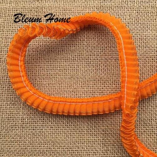 ZHU RU 1yard 17MM width Hot Sale 10 Color Silk lace decoration Gold Line Wave pattern Cord For DIY embellishments jewelry