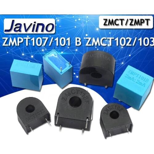 ZMPT107/101B ZMCT102/103/118 5A/5MA 2mA 2mA/2mA Precision Phase voltage transformer Output Voltage Sensor