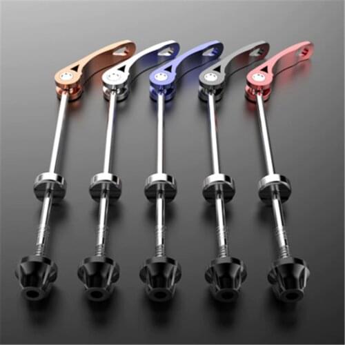 1 Pair Bike Hub Skewer Quick Release Lever Release Shaft Front and Rear Bearing Lock Dead Wheel Set Bicycle Quick Axle