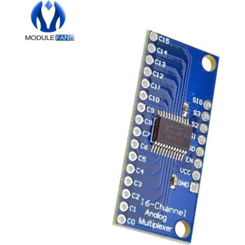 CD74HC4067 16-Channel Analog Digital Multiplexer Breakout Board Module For Arduino 2V-6V Microcontroller 16 Device RX Lines