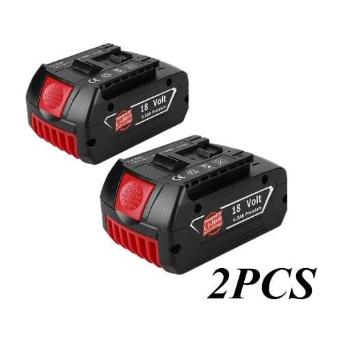 18V 6000mah Rechargeable Li-ion Battery For Bosch 18V Battery Backup 6.0A Portable Replacement BAT609 Indicator light