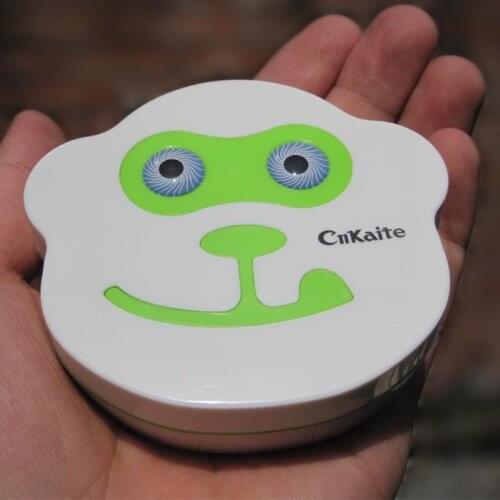 Monkey Pattern Design Contact Lens Box Cleaning Case For Glasses Carry Holder Container Cleaning Stick Lens Tweezers/Forceps