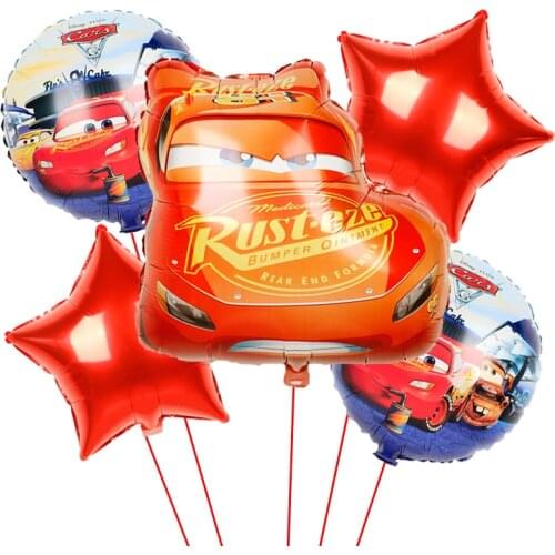 1 set Disney McQueen car childrens car birthday party birthday decoration latex balloon kid toy 40inch red number ball