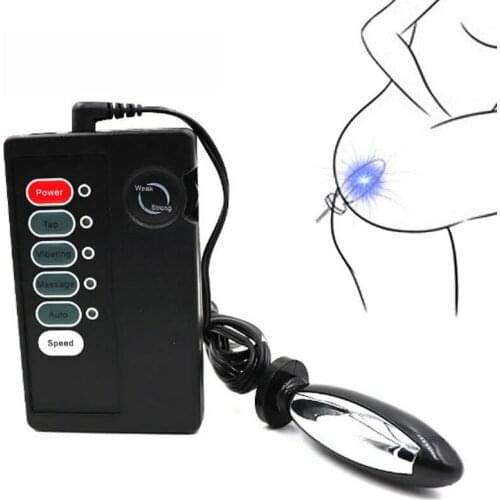 Electric Shock Pulse Anal Vaginal Plug Jump Egg Masturbator Electro Stimulator Prostate Massager Anus Sex Toys For Woman Men Gay