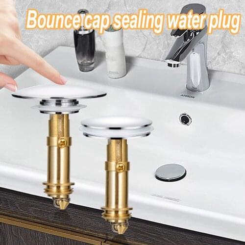 Hot New Universal Wash Basin Bounce Drain Filter Pop Push Up and Down Core Bathroom Lavatory Kitchen Bathtub Accessories