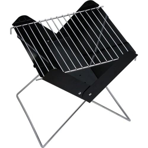 2017 thicken Stainless steel mini BBQ household charcoal grill outdoor folding portable field bbq for couple