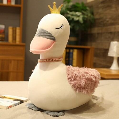 Cartoon dream Swan doll plush toy goose doll cloth doll sleeping pillow lovely ornament delicate Doll soft Pillow Creative gifts