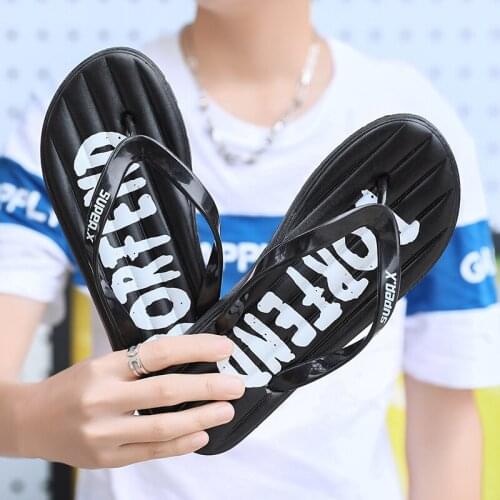 Summer New Mens Fashionable Herringbone Slippers With Anti Slip PU Soft Soles