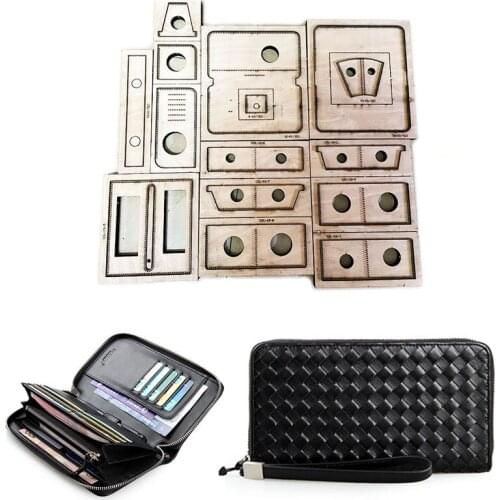 New Japan Steel Blade Rule Die Cut Steel Punch Wallet Cutting Mold Wood Dies for Leather Cutter for Leather Crafts 190x90x25mm