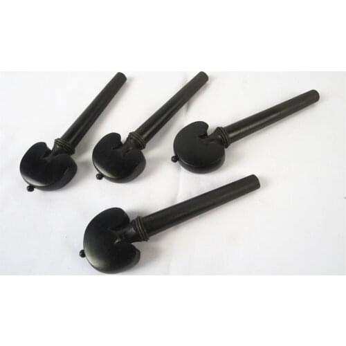 One set cello pegs natural Ebony wood,musical instrument part