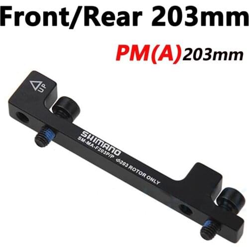 Original SM-MA-F203 /P2 Ultralight MTB Bike Brake Support PM disc bracket adapter for 203mm 8 inches Disc brake rotor