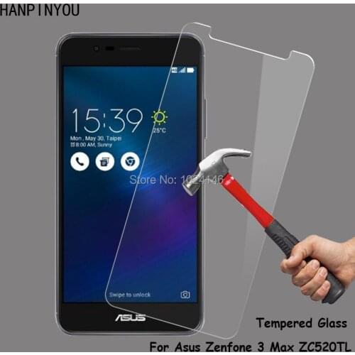 For Asus Zenfone 3 Max ZC520TL 5.2" Clear Hard Tempered Glass Screen Protector Ultra Thin Explosion-proof Protective Film Guard