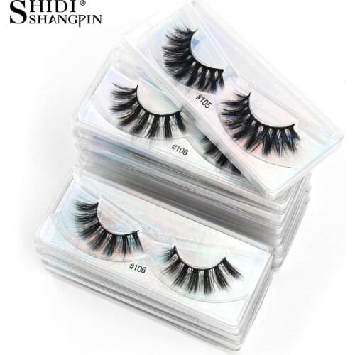 Beauty Tool 1 Pairs False Eyelashes Natural Long Thick Handmade 3D Faux Mink Lashes Makeup Extension Reusable Fake Eyelashes