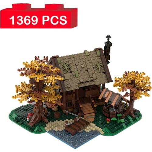 1369PCS MOC Forest Tree House Building Blocks DIY Family Room Architecture Assembly Bricks Set Toys for Children Xmas Gifts
