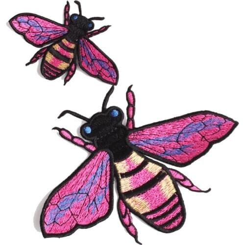 Great Quality Bee Iron On Embroidered Clothes Patches For Clothing Stickers Garment Apparel Accessories
