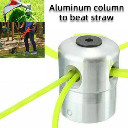 Nwe Aluminum Grass Trimmer Head Lawn Mower Accessories Cutting Line Head With 4 Lines Brush Cutter Head for Strimmer Replacement