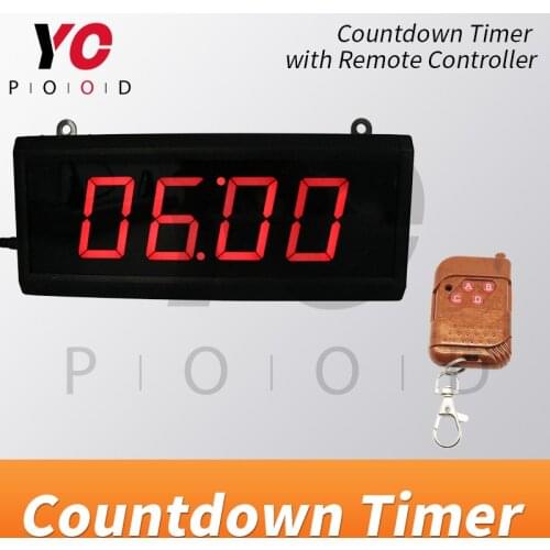 LED Countdown timer Room escape game props four digits display discreen wireless users can set time real life supplier YOPOOD