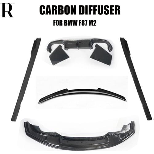 F87 M2 TMC Style Carbon Fiber Bodykit for BMW F87 M2 Body kit Rear Diffuser Rear Trunk Spoiler Front Lip Side Skirt 2016 2017