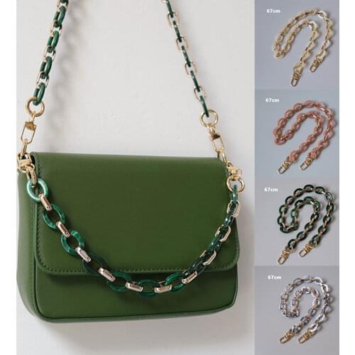 High quality Acrylic Resin Bag Chain Strap For Handbags Handle Chic Shoulder Bag Strap for Bags Accessories DIY Acrylic Chain