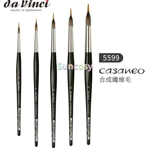 Da Vinci-casaneo - 5599-Synthetic Fiber-various Measures, Fibra Sintetica - Varie Misure, Needle Point Watercolor Brush