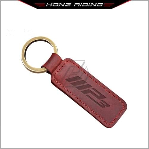 For Piaggio MP3 300 500 HPE Sport Scooter Keychain Cowhide Key Ring