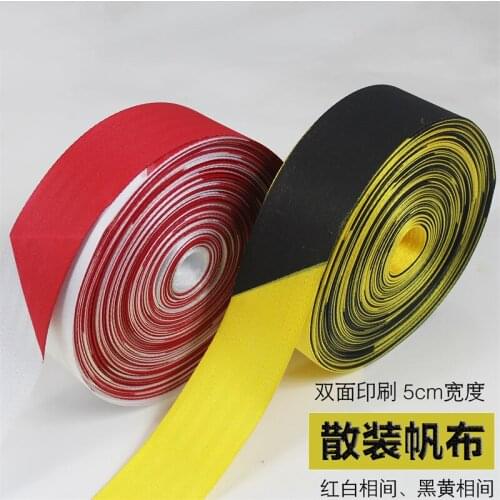 1pc thick 50m double-sided printing Warning line Retractable Canvas Bulk Warning Isolation Belt Note safety warning tape