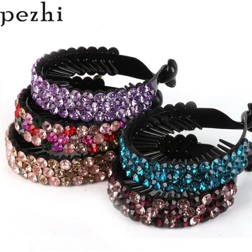 Headdress plate hair bud head professional head flower woman twisted chuck rhinestone grab clip adult bath hair clip