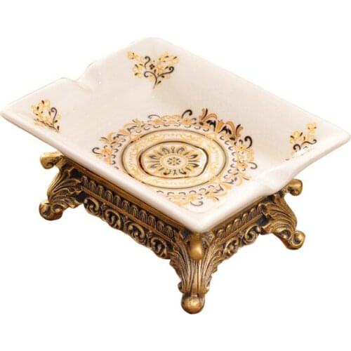 European-style ceramic soap box, bathroom kitchen creative soap box, hotel club soap box