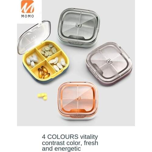 Pill Box Portable Small Mini 7 Days Large Capacity Storage Box Dispenser Sealed Portable Tablet Medicine Split Storaging Box