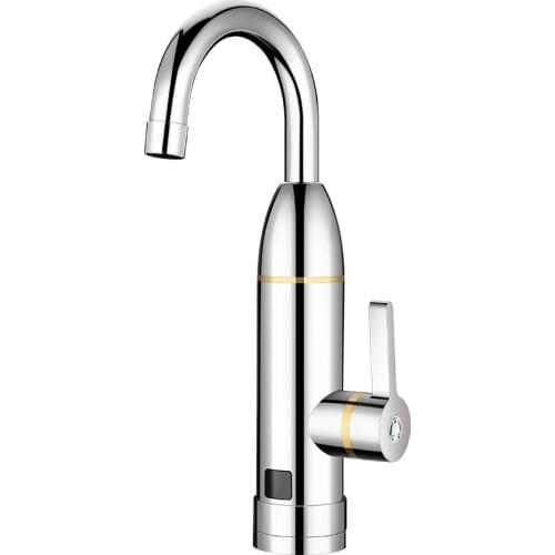 Kitchen Bathroom Instant Heating Water Faucet Rotatable 220V Electric Hot Water Heater Water Tap with LED Temperature Display